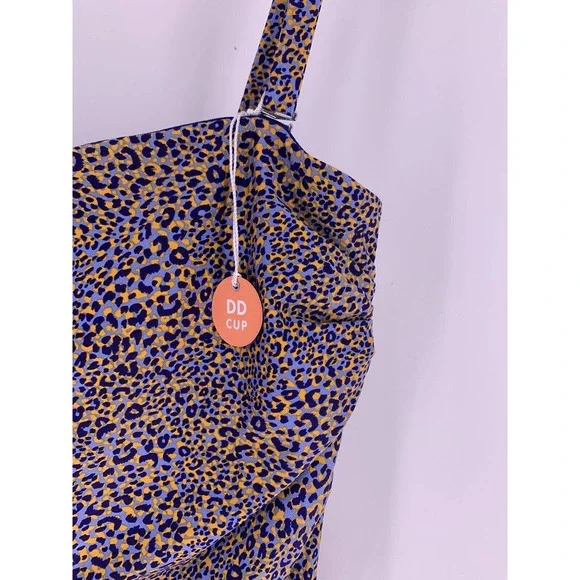 NWOT SEAFOLLY US 10 DD One Piece Swimsuit Orange Blue Animal Print - Picture 7 of 14